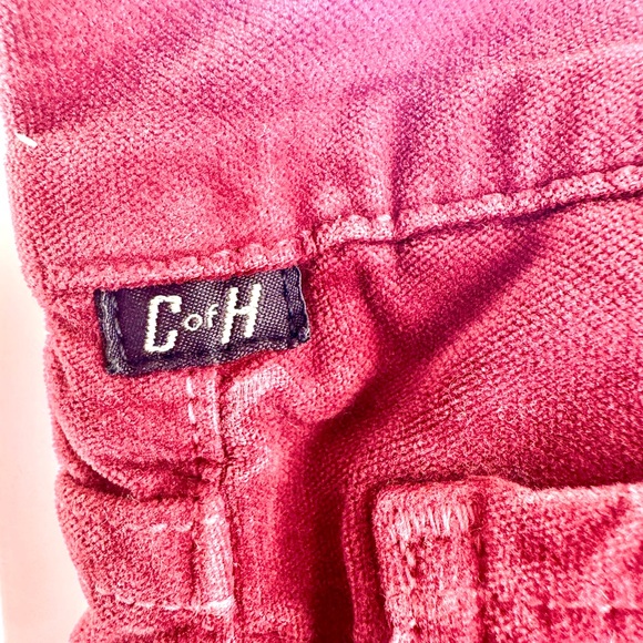 Citizens of Humanity Avedon Red Corduroy Skinny Pants 30 Distressed Y2K Grunge - Picture 5 of 16